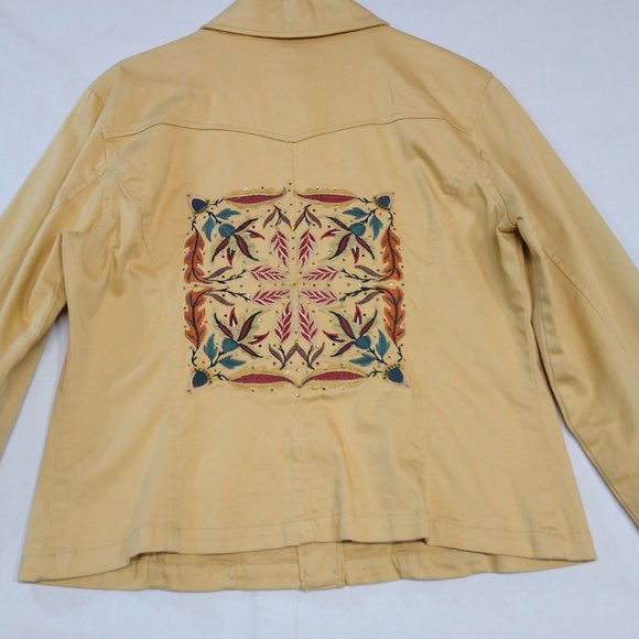 A.M.I. Customized Embroidered w/ Swarovski Rhinestones Western Style Med. Jacket - Picture 4 of 16